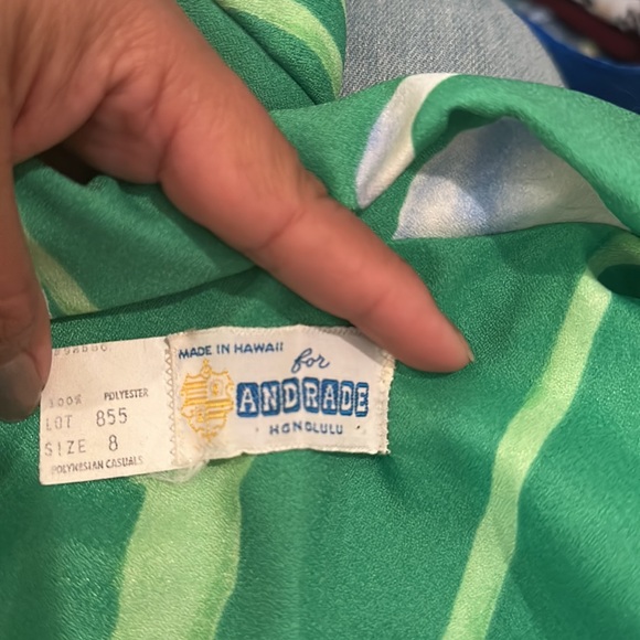 Hawaiian for Andrade Vintage 1960’s Wrap Floral Dress - Picture 5 of 6